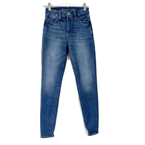 American Eagle The Dream Jean Curvy Hi-Rise Jegging Jeans Size 00 EUC T1151